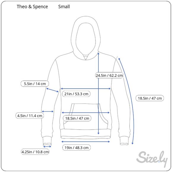 Theo & Spence Lightning Bolt Print White Hoodie Sweatshirt Small NWT $68 - Picture 2 of 5